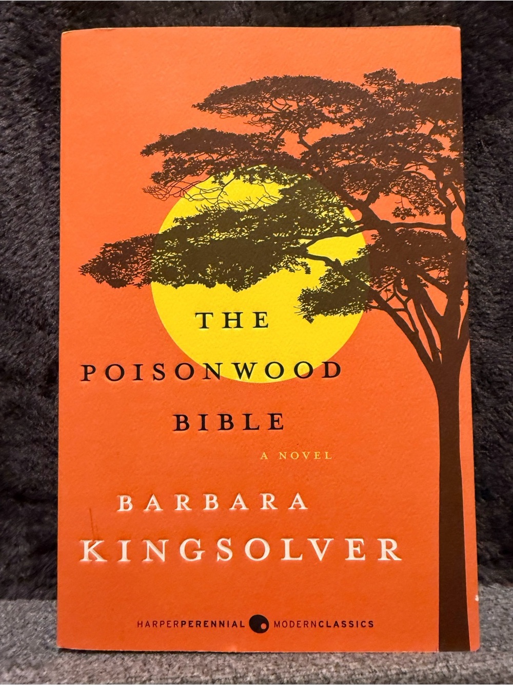 Novel: The Poisonwood Bible by Barbara Kingsolver - Paperback Book Orange Cover